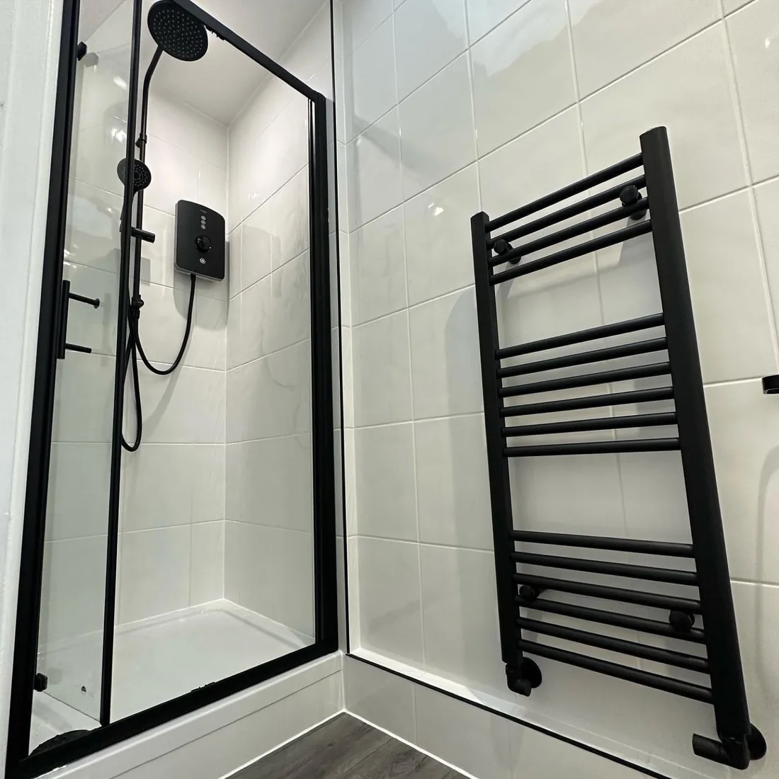 Modern Matt Black bathroom by Element Bathrooms